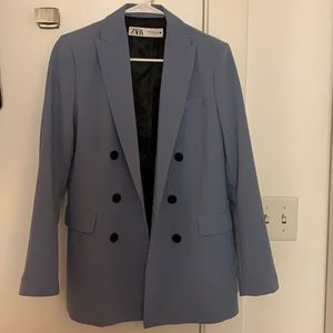 Zara sky blue blazer